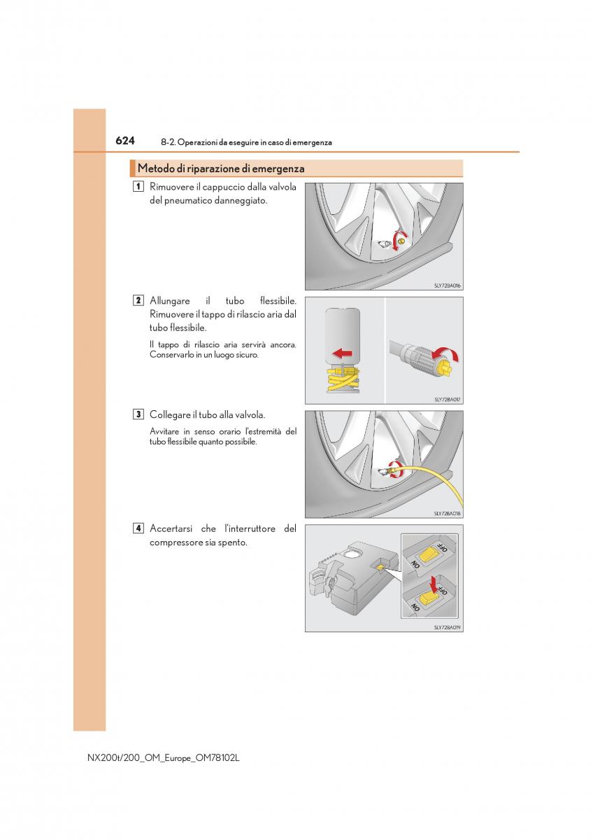 Lexus NX manuale del proprietario / page 624