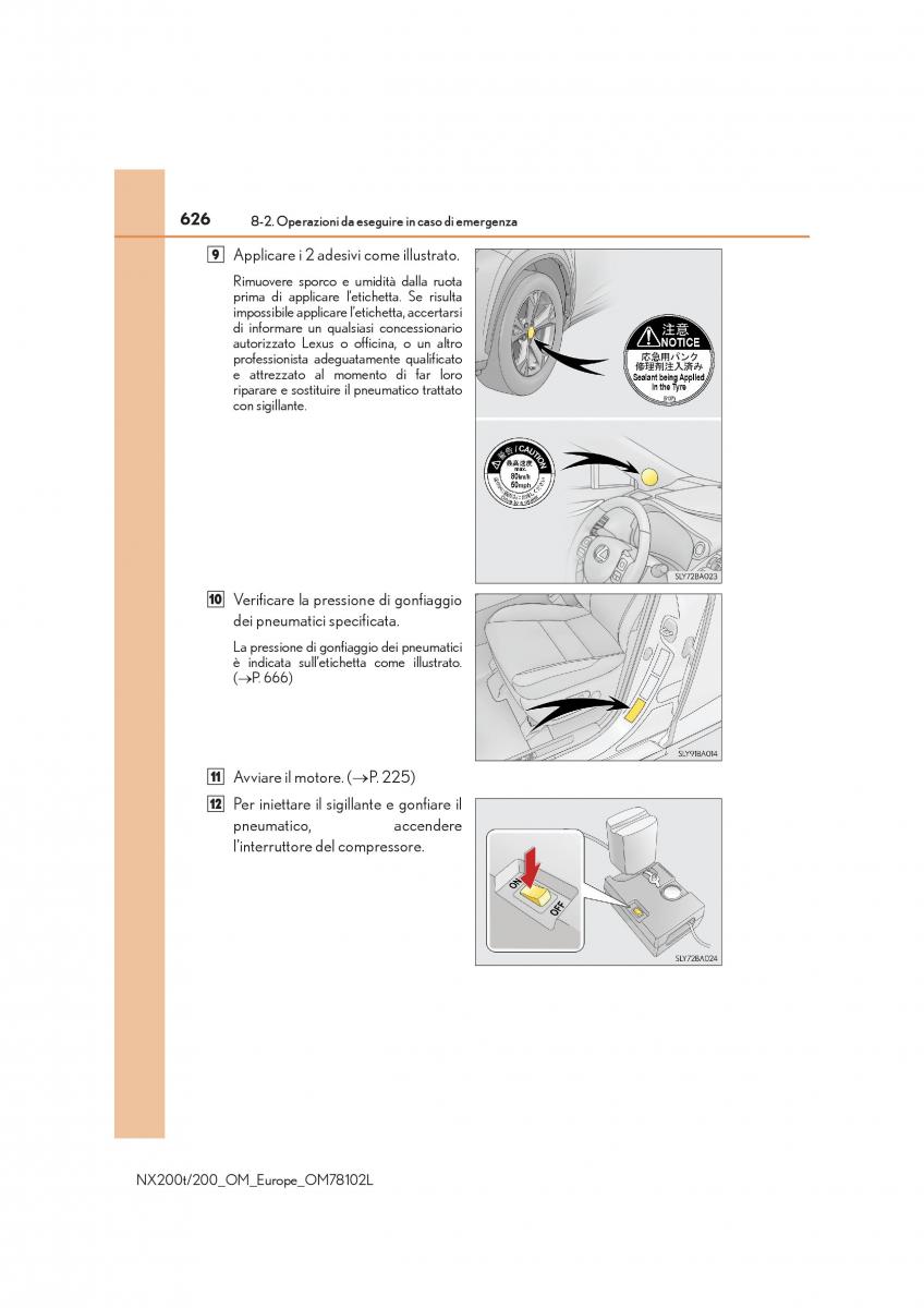 Lexus NX manuale del proprietario / page 626