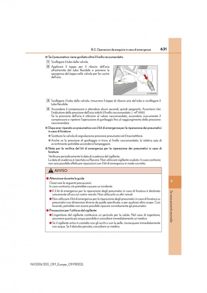 Lexus NX manuale del proprietario / page 631