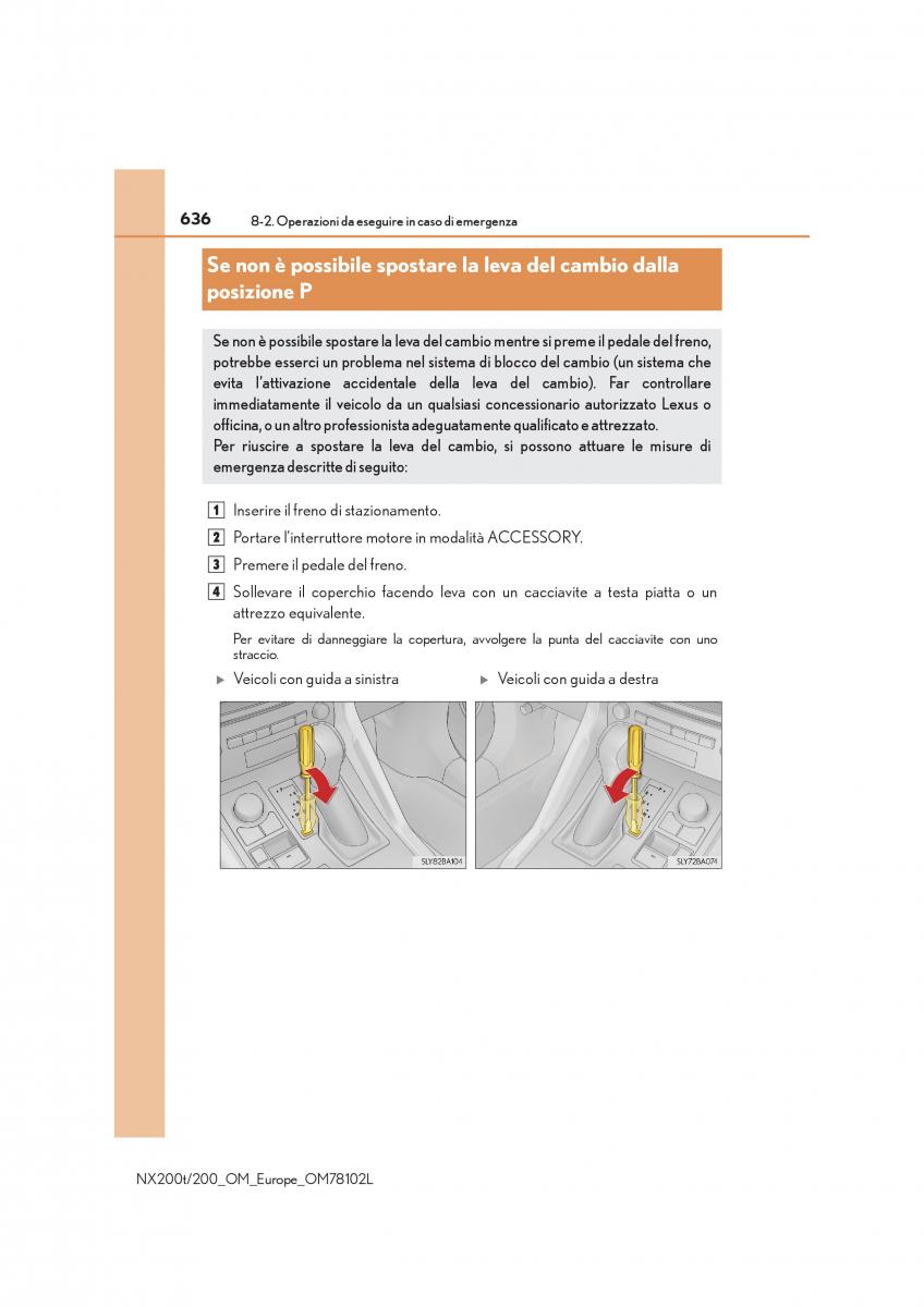 Lexus NX manuale del proprietario / page 636