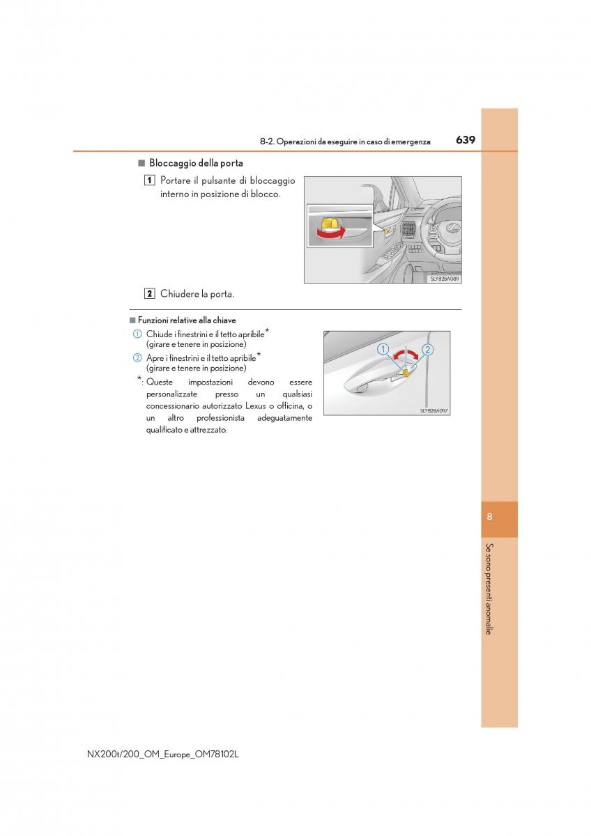 Lexus NX manuale del proprietario / page 639