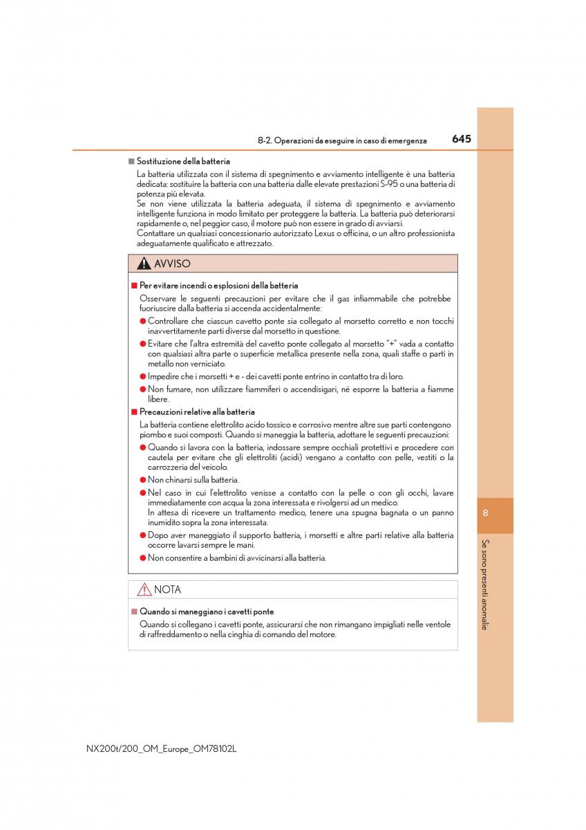 Lexus NX manuale del proprietario / page 645