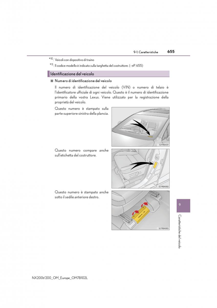 Lexus NX manuale del proprietario / page 655