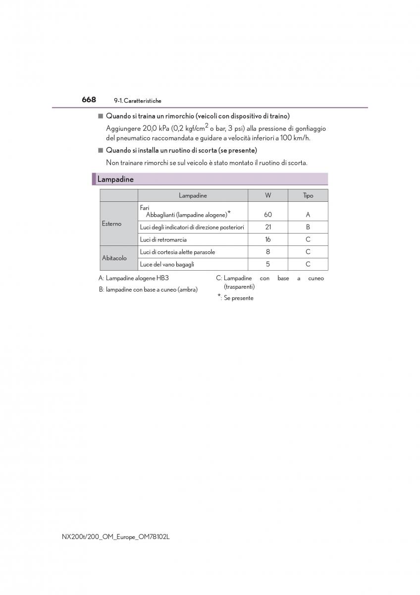 Lexus NX manuale del proprietario / page 668