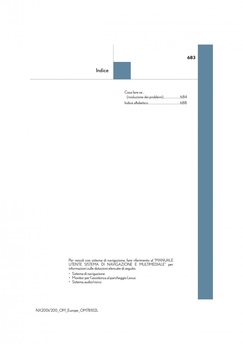 Lexus NX manuale del proprietario / page 683