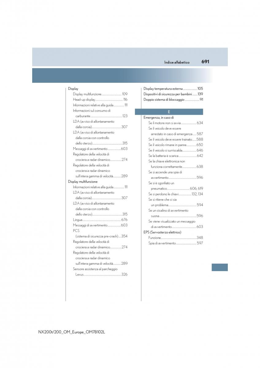 Lexus NX manuale del proprietario / page 691