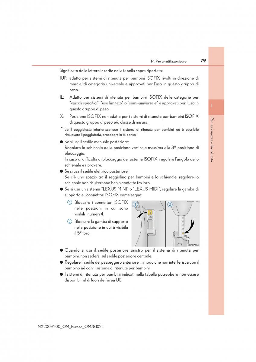 Lexus NX manuale del proprietario / page 79