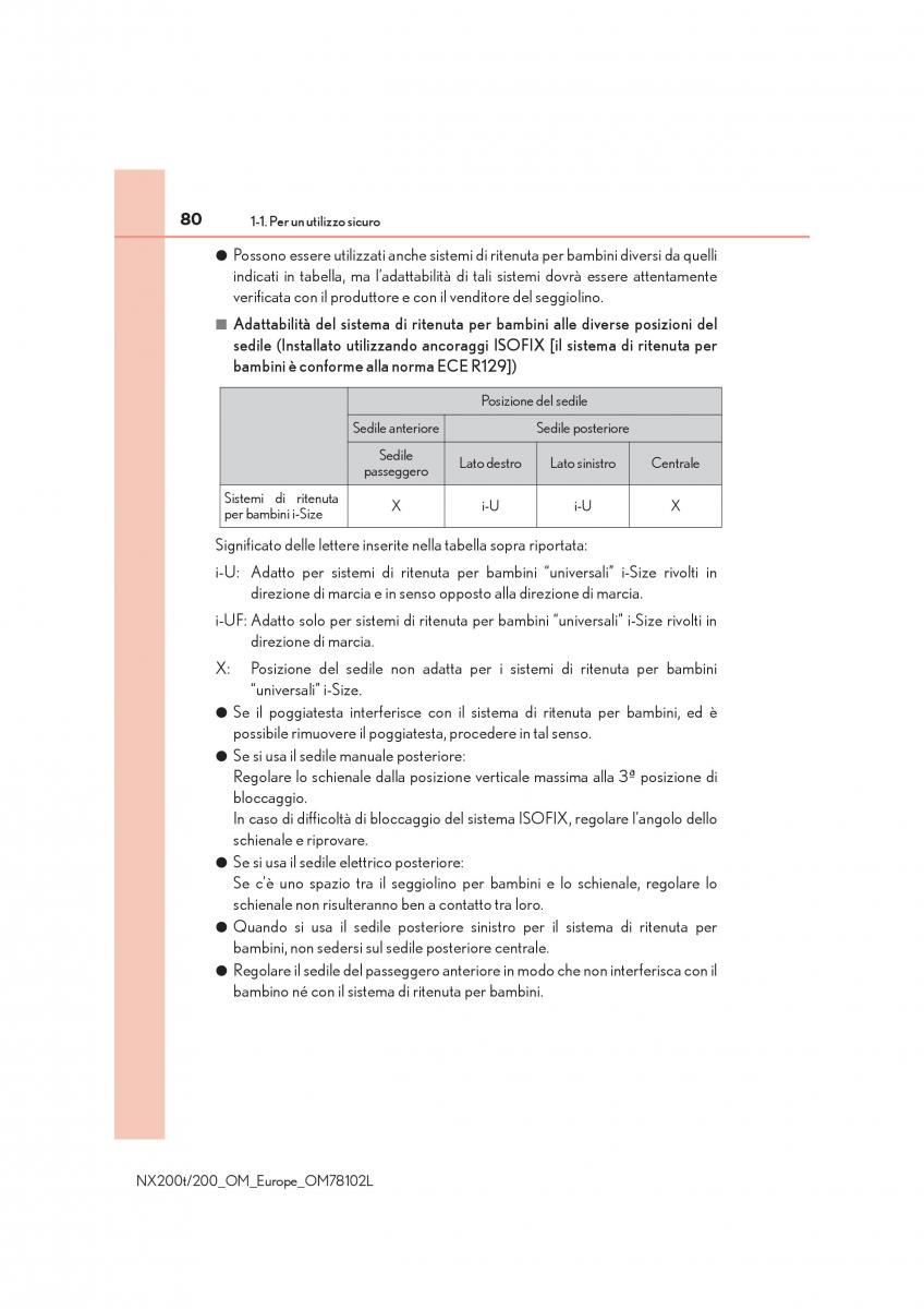 Lexus NX manuale del proprietario / page 80