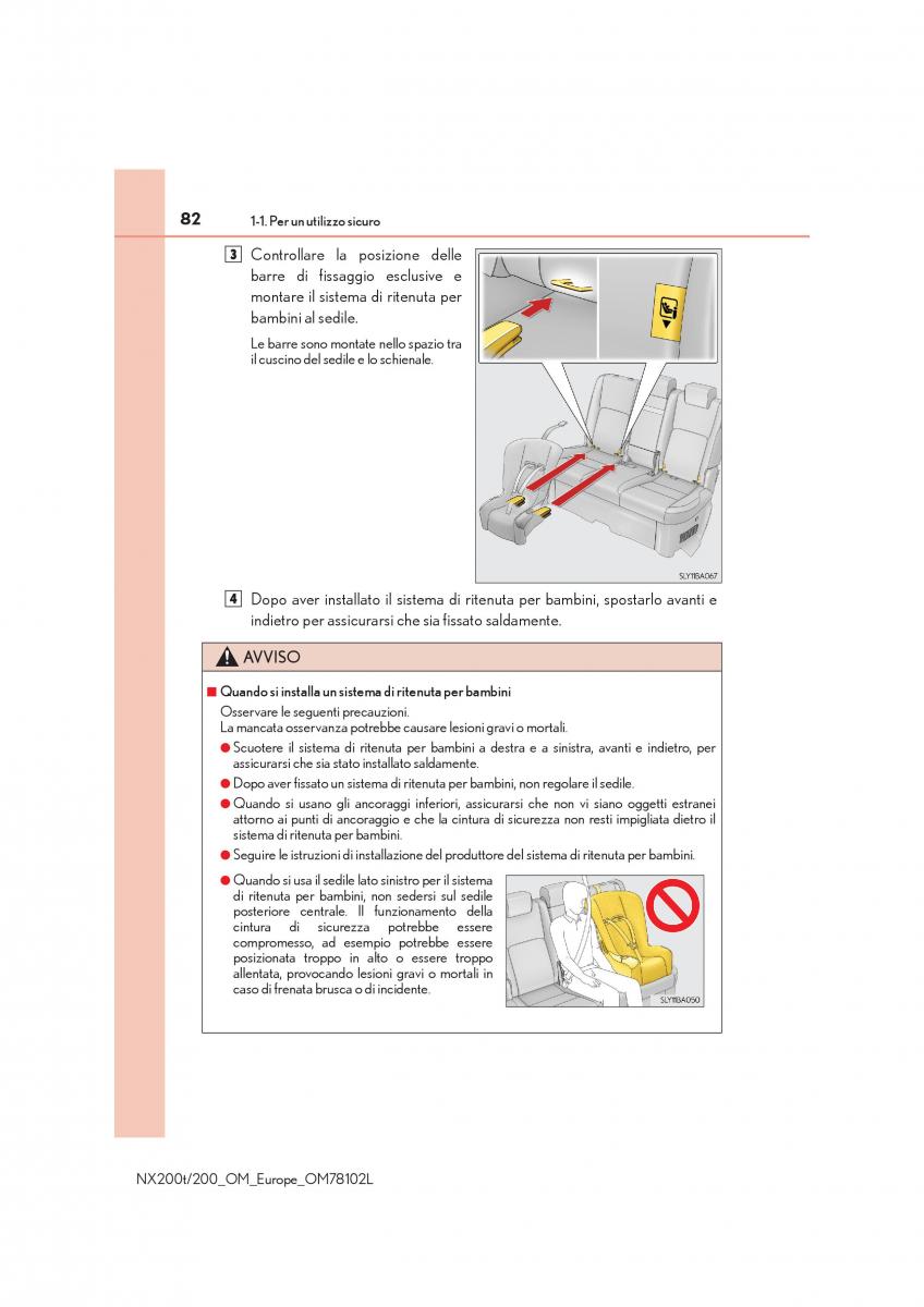 Lexus NX manuale del proprietario / page 82