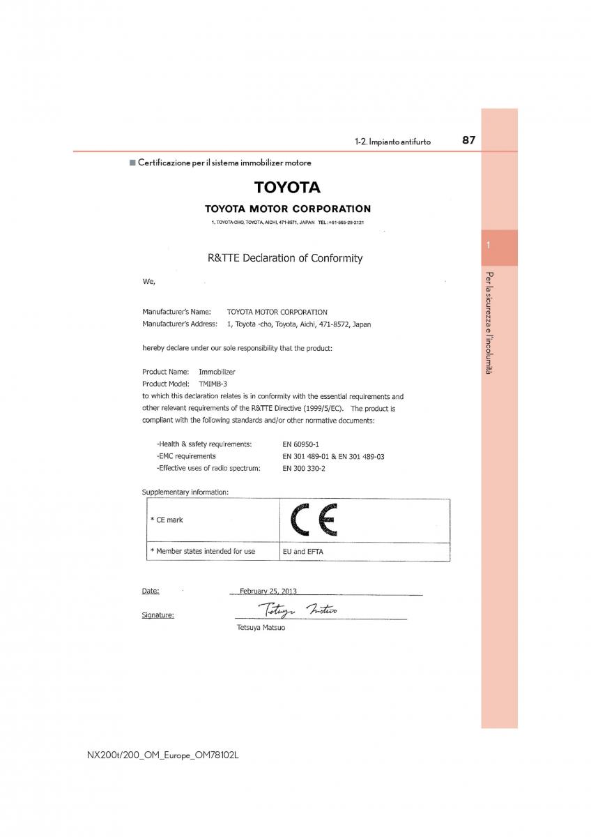 Lexus NX manuale del proprietario / page 87