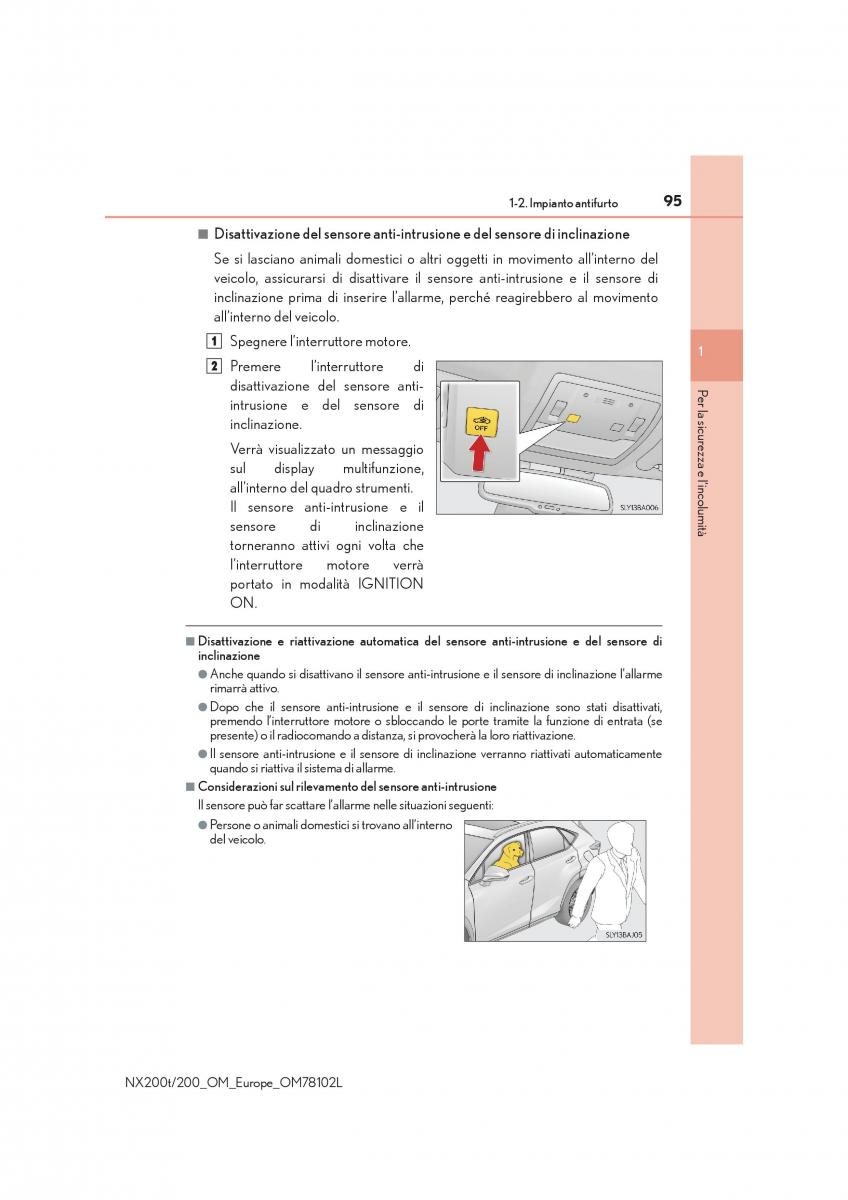 Lexus NX manuale del proprietario / page 95