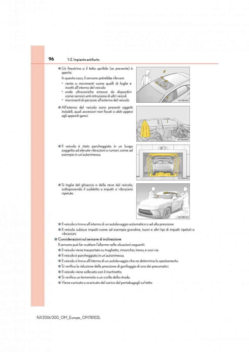 Lexus NX manuale del proprietario / page 96