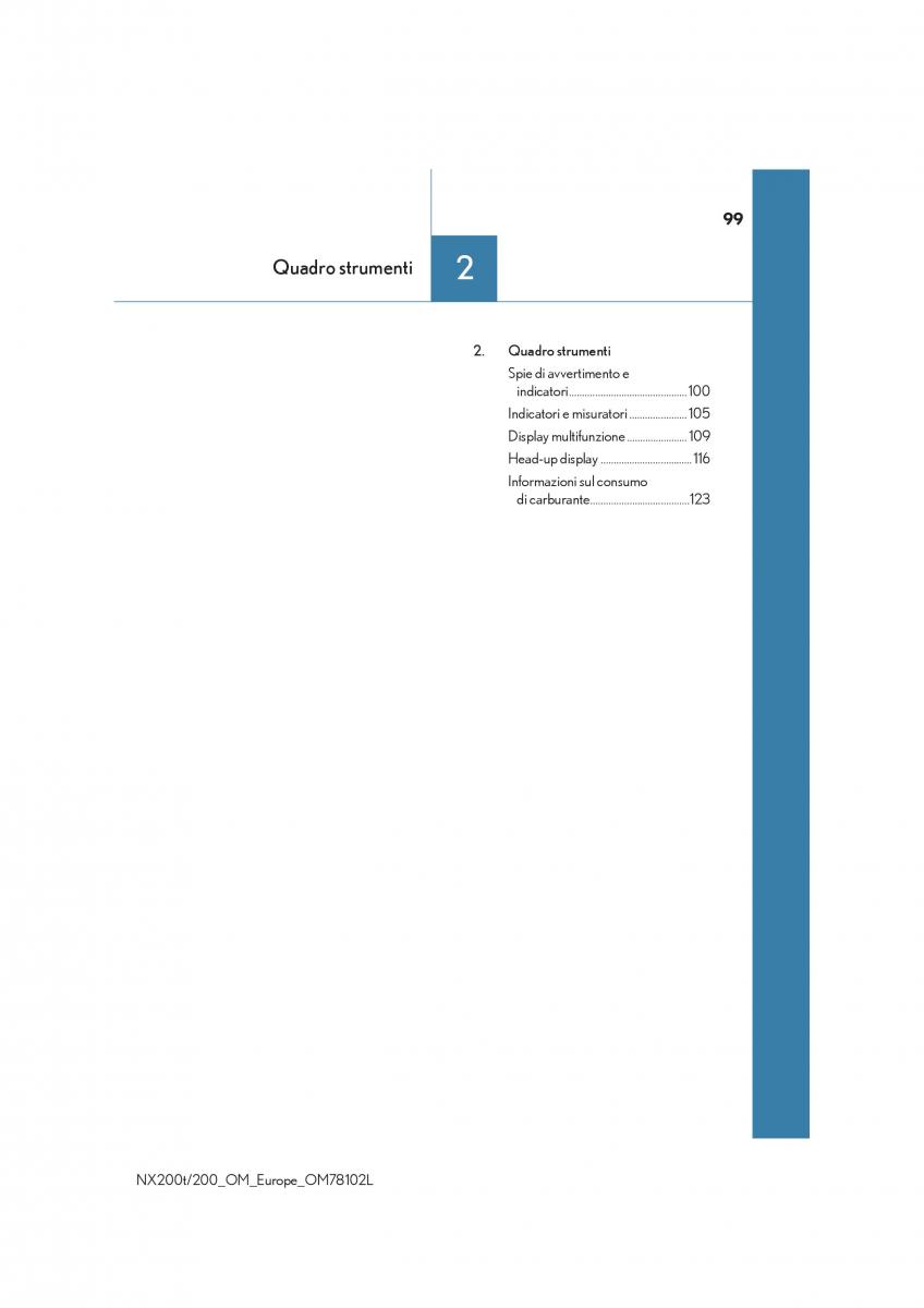 Lexus NX manuale del proprietario / page 99
