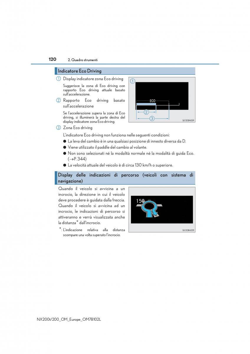 Lexus NX manuale del proprietario / page 120