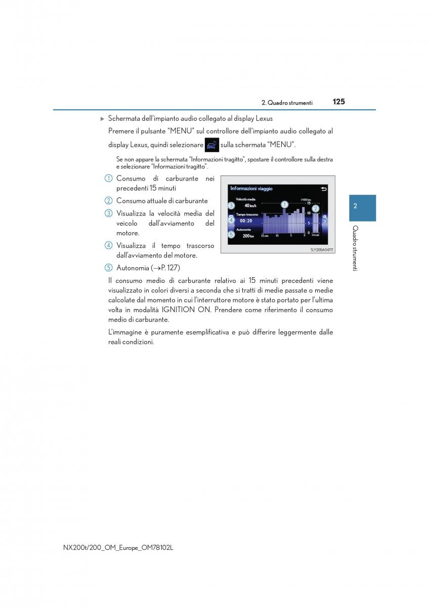 Lexus NX manuale del proprietario / page 125