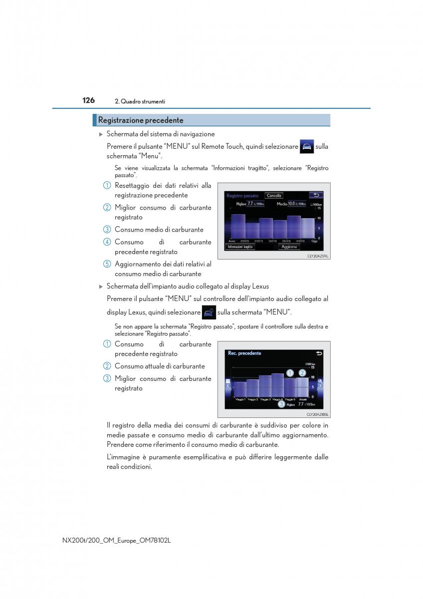 Lexus NX manuale del proprietario / page 126