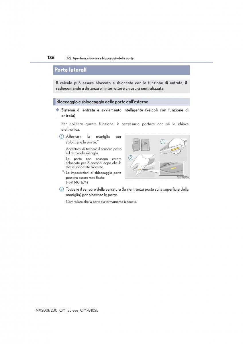 Lexus NX manuale del proprietario / page 136