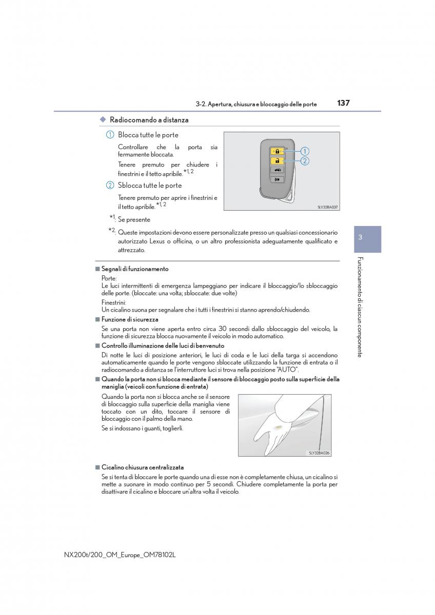 Lexus NX manuale del proprietario / page 137