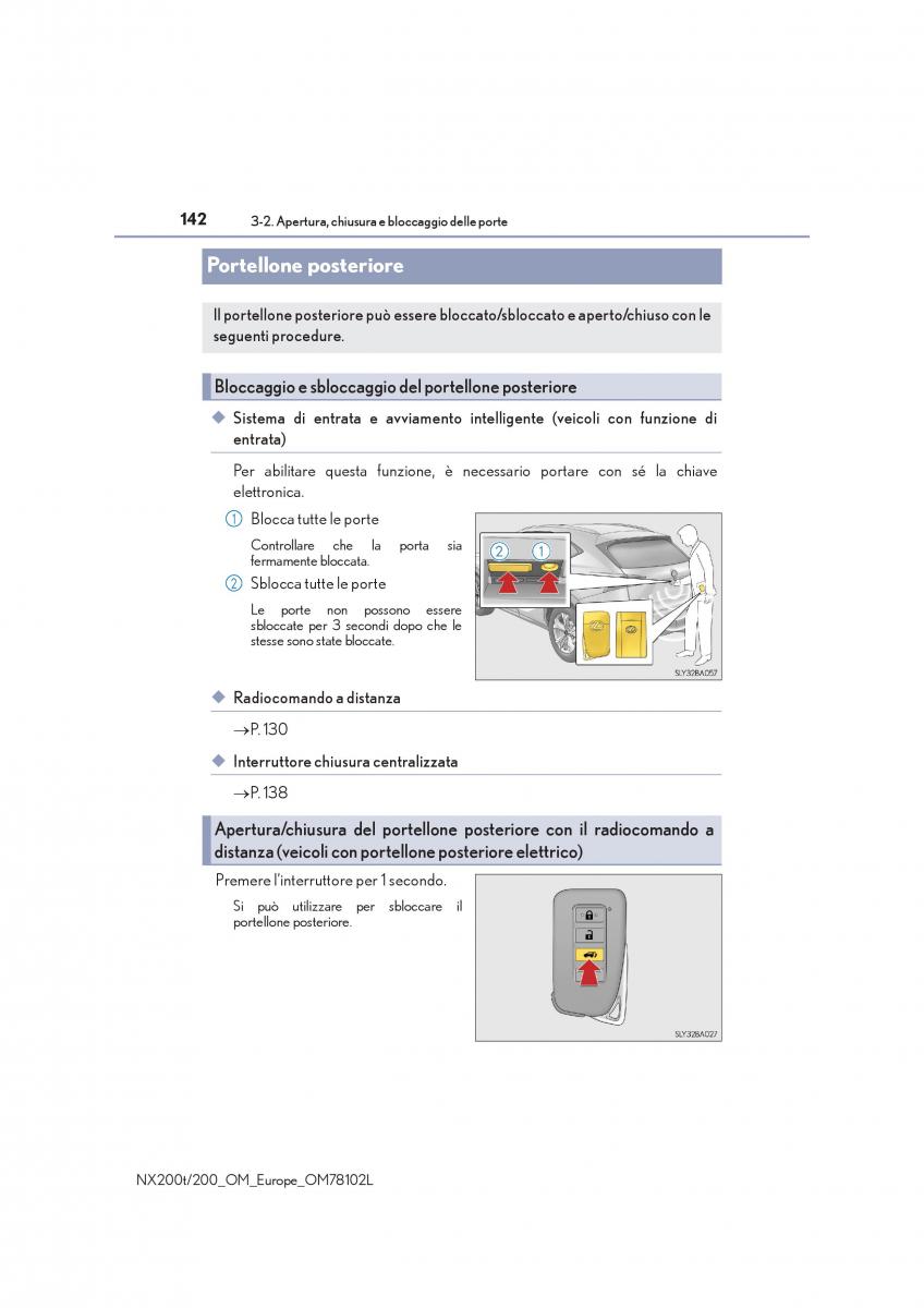 Lexus NX manuale del proprietario / page 142