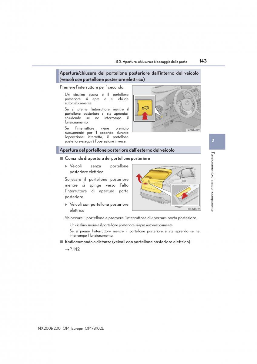 Lexus NX manuale del proprietario / page 143