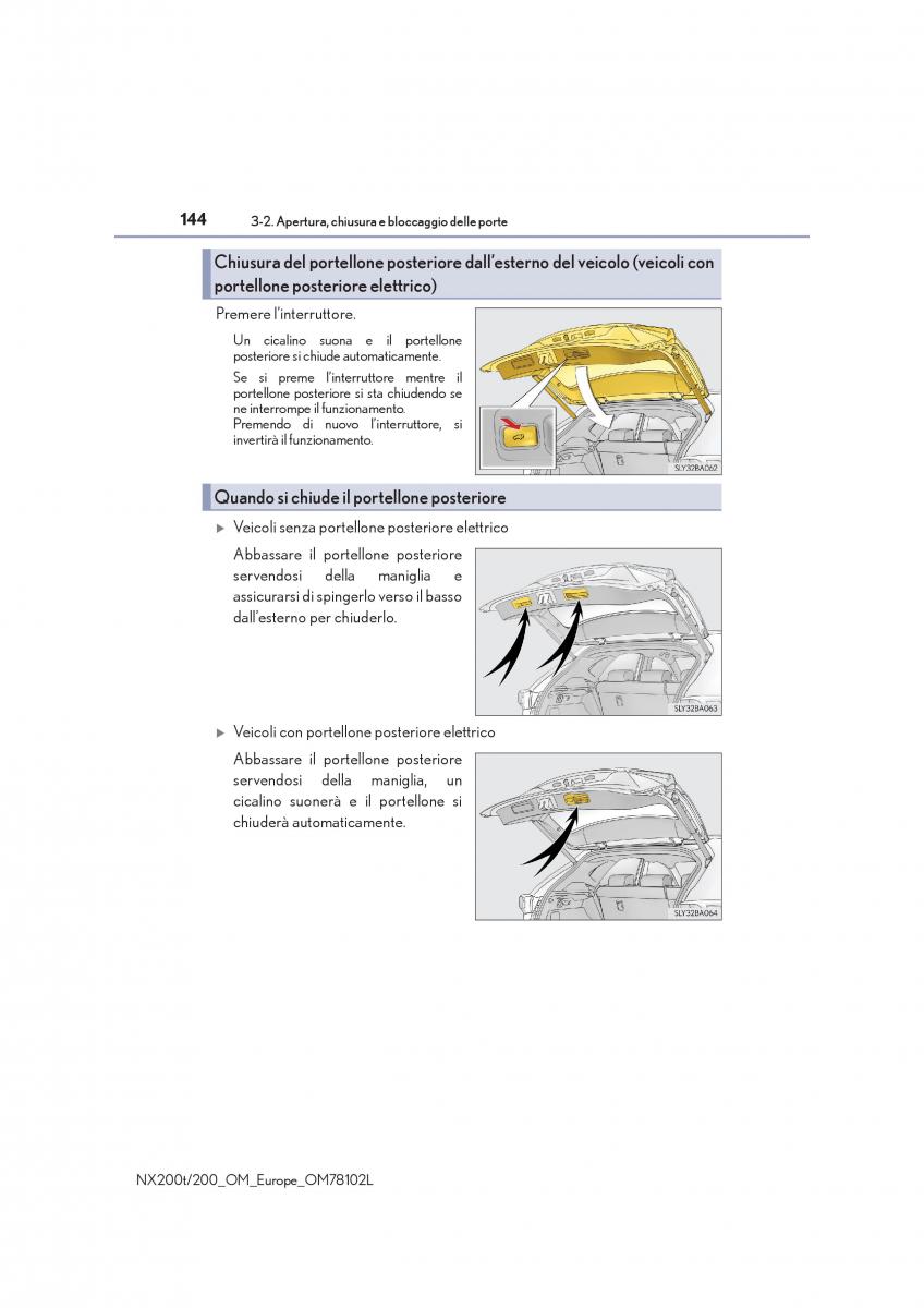 Lexus NX manuale del proprietario / page 144