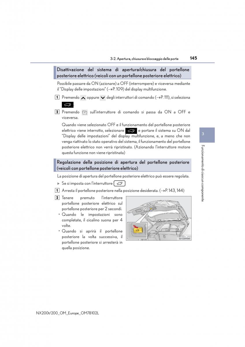 Lexus NX manuale del proprietario / page 145