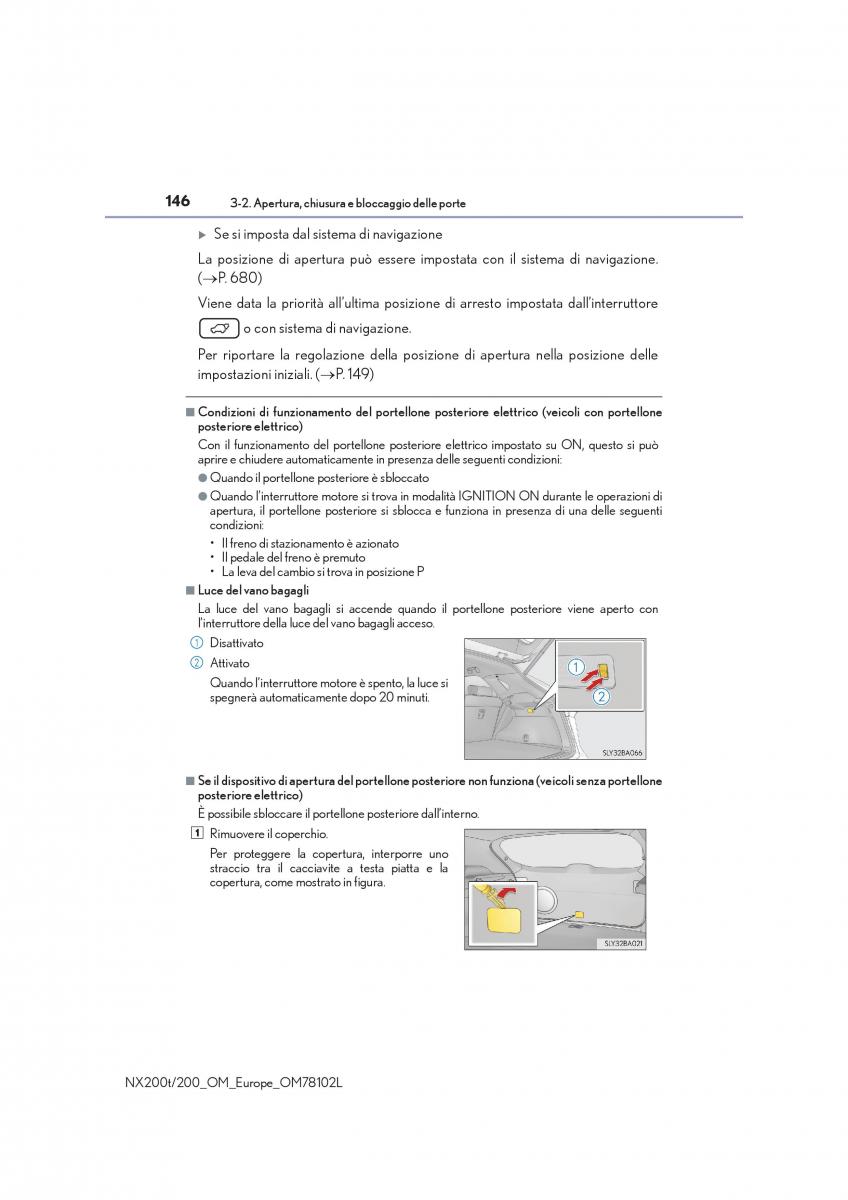 Lexus NX manuale del proprietario / page 146