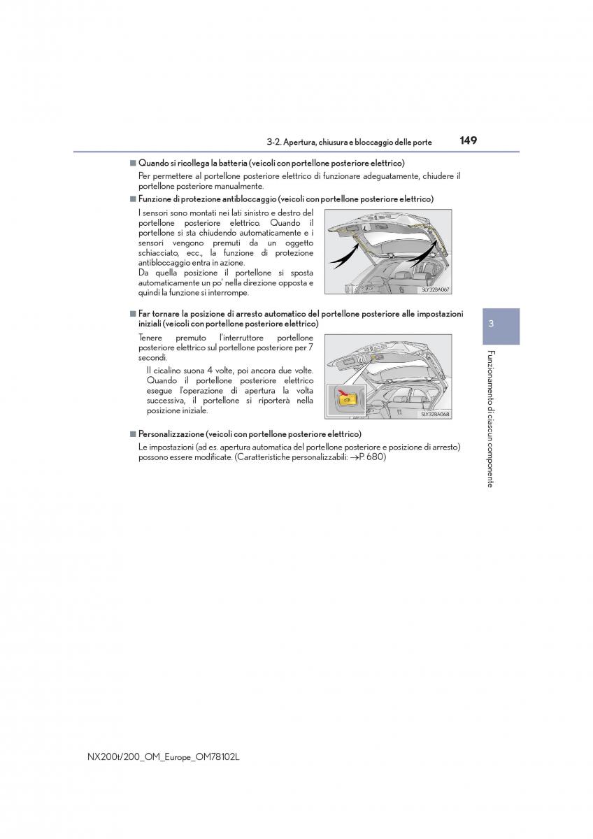 Lexus NX manuale del proprietario / page 149