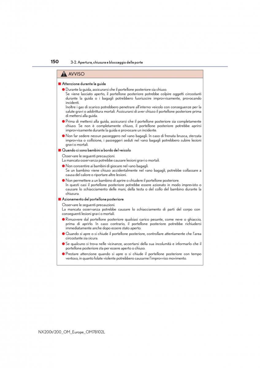 Lexus NX manuale del proprietario / page 150