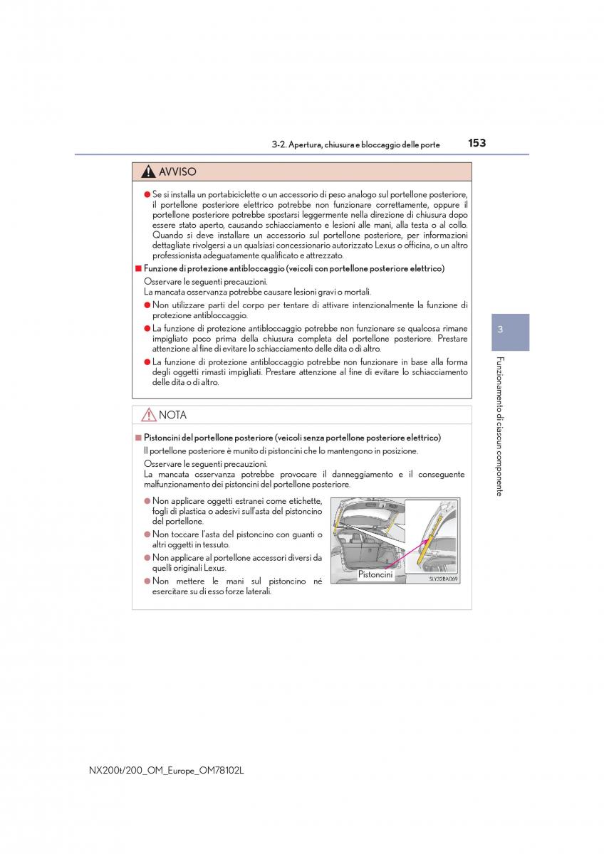 Lexus NX manuale del proprietario / page 153