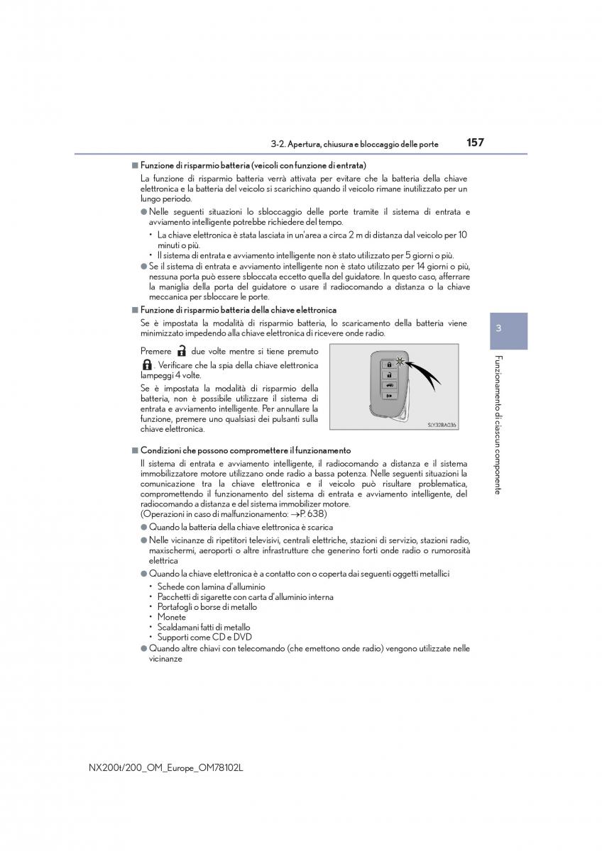 Lexus NX manuale del proprietario / page 157