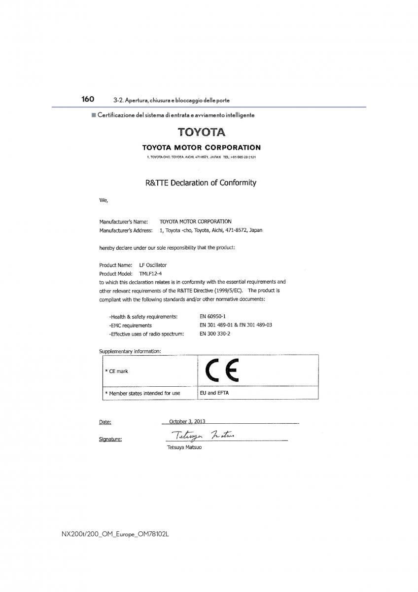 Lexus NX manuale del proprietario / page 160