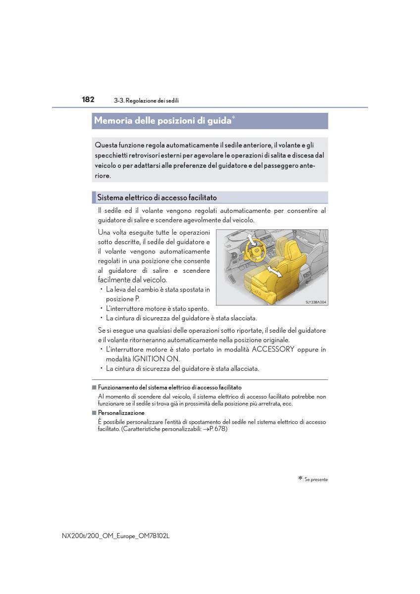 Lexus NX manuale del proprietario / page 182