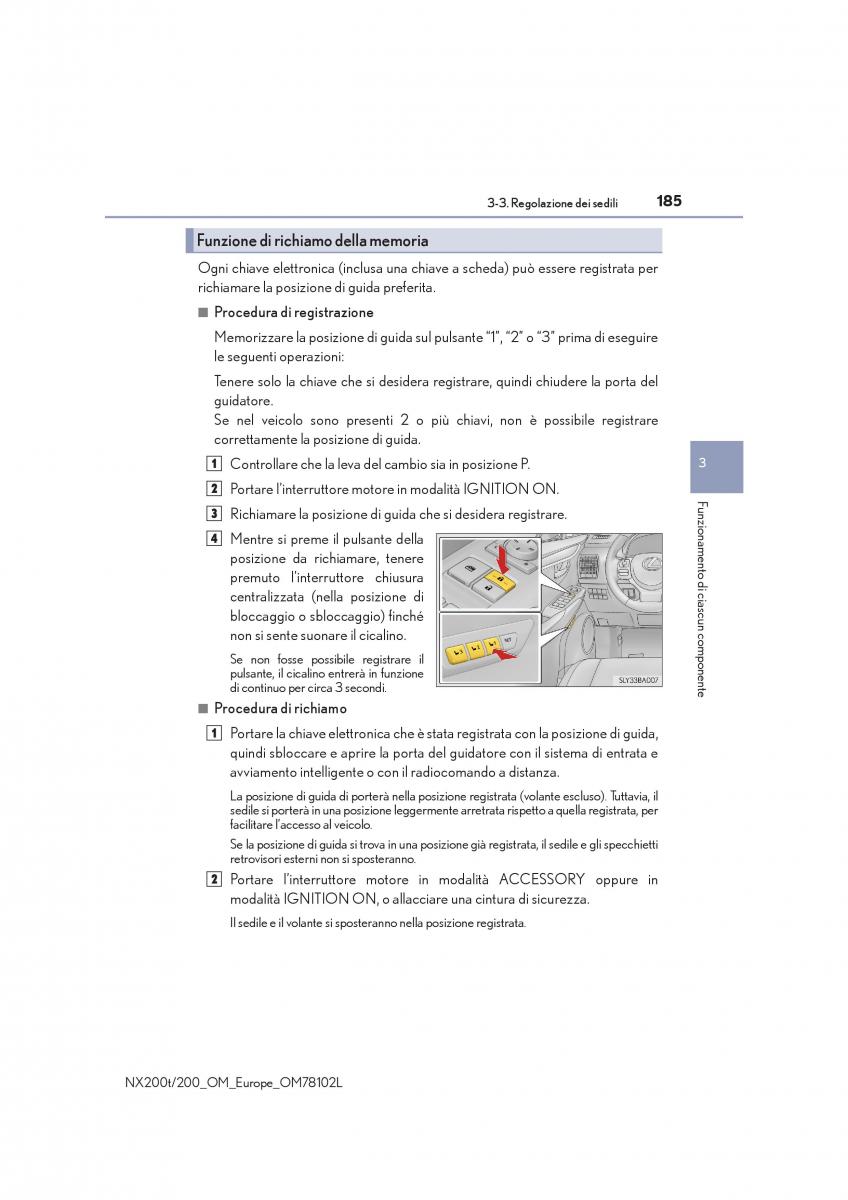 Lexus NX manuale del proprietario / page 185