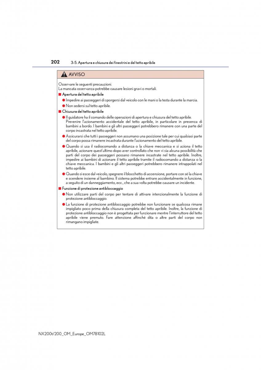 Lexus NX manuale del proprietario / page 202