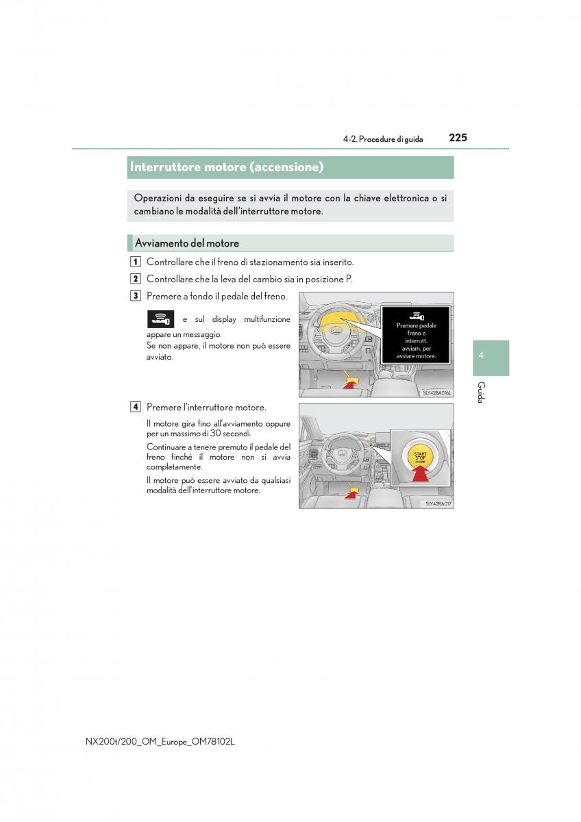 Lexus NX manuale del proprietario / page 225