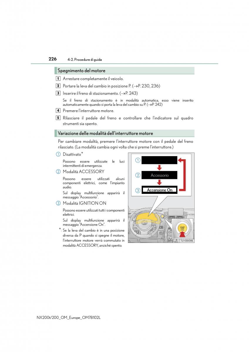 Lexus NX manuale del proprietario / page 226