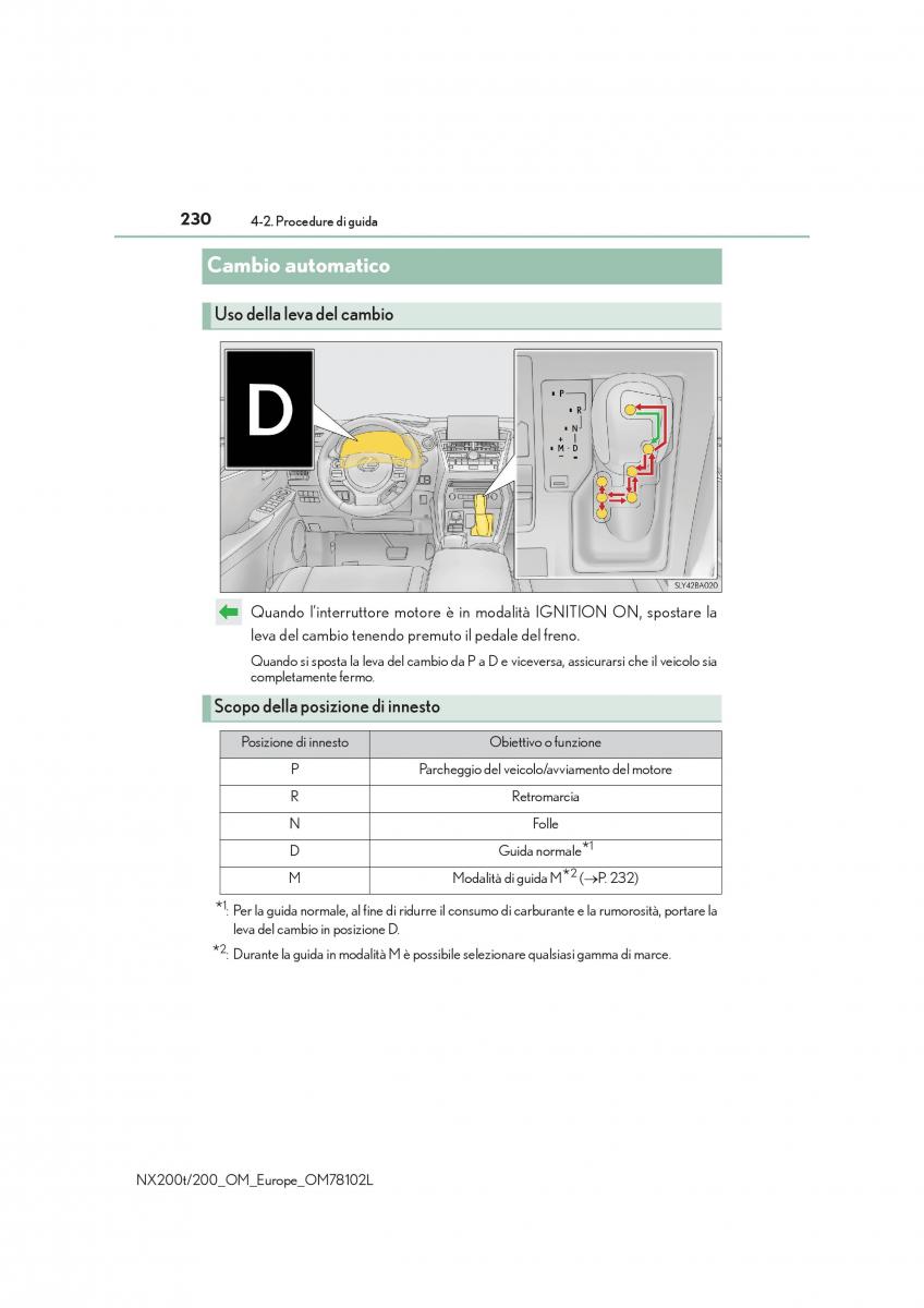 Lexus NX manuale del proprietario / page 230