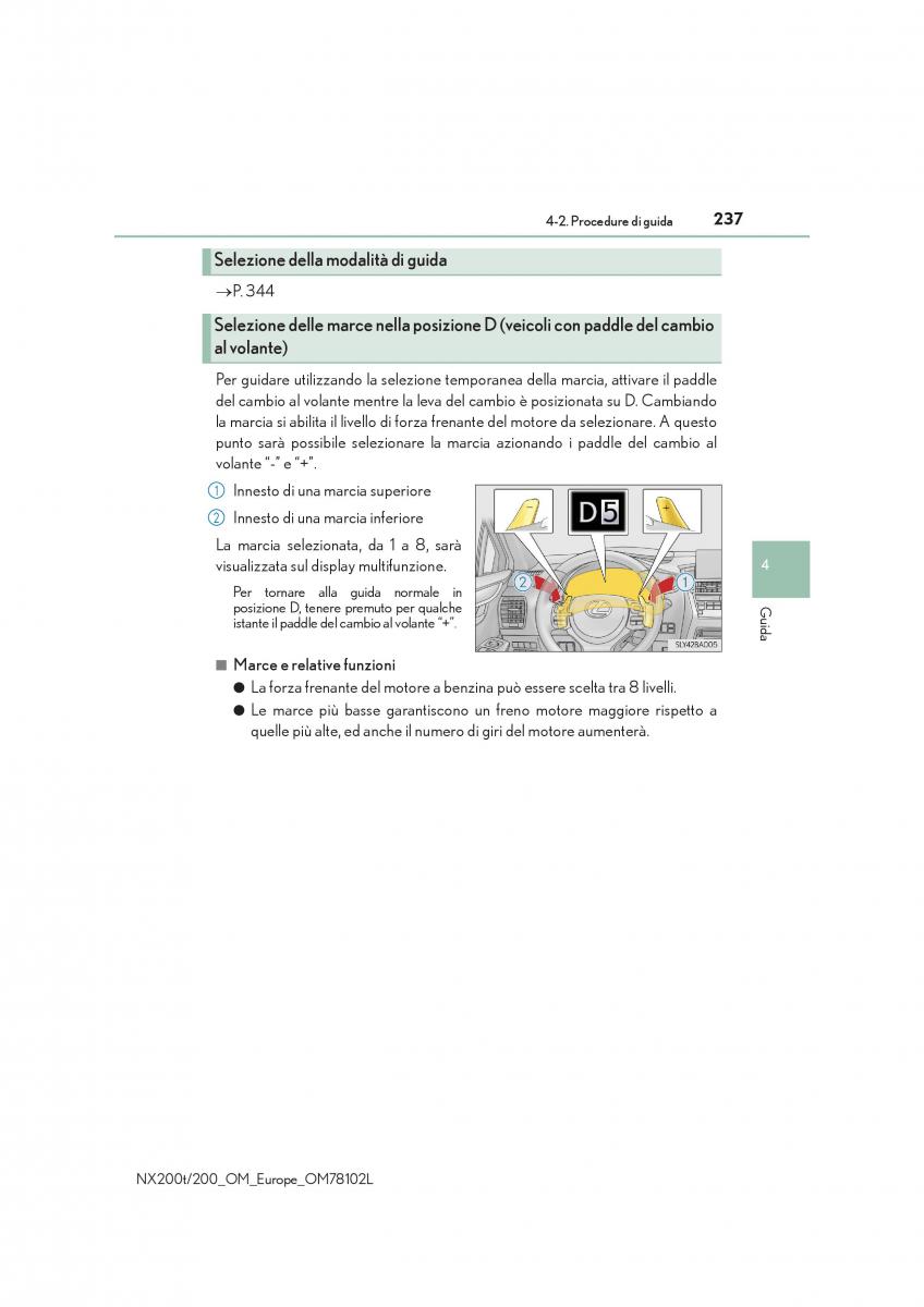 Lexus NX manuale del proprietario / page 237