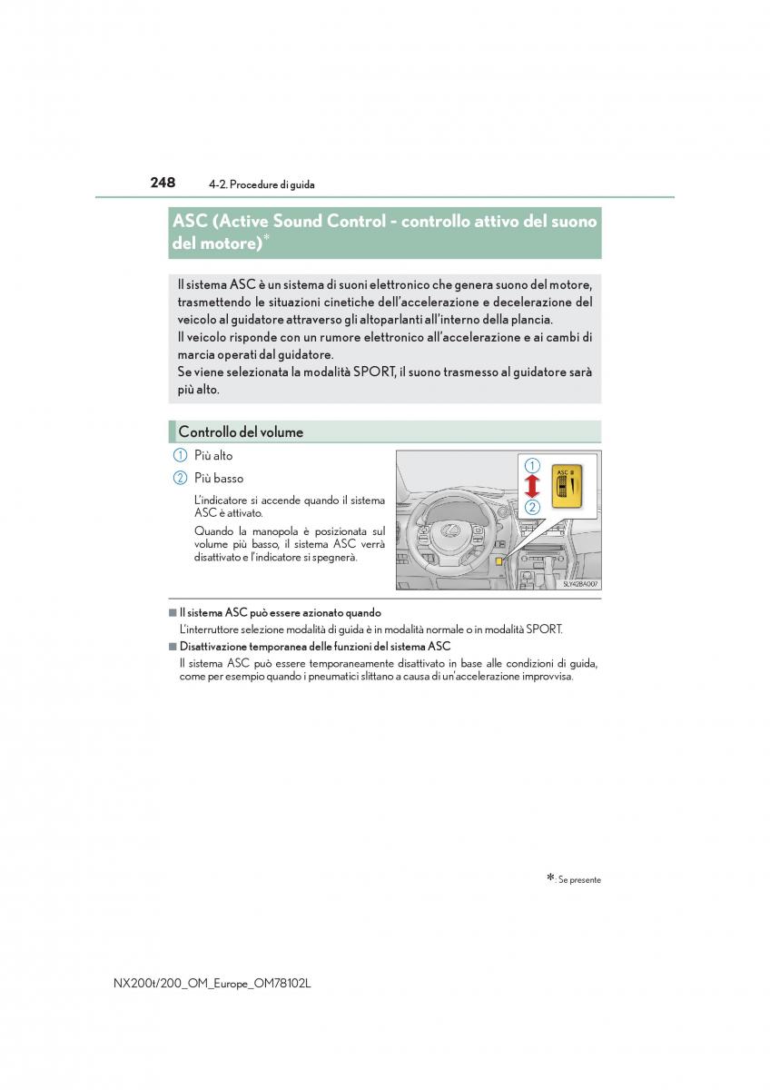 Lexus NX manuale del proprietario / page 248