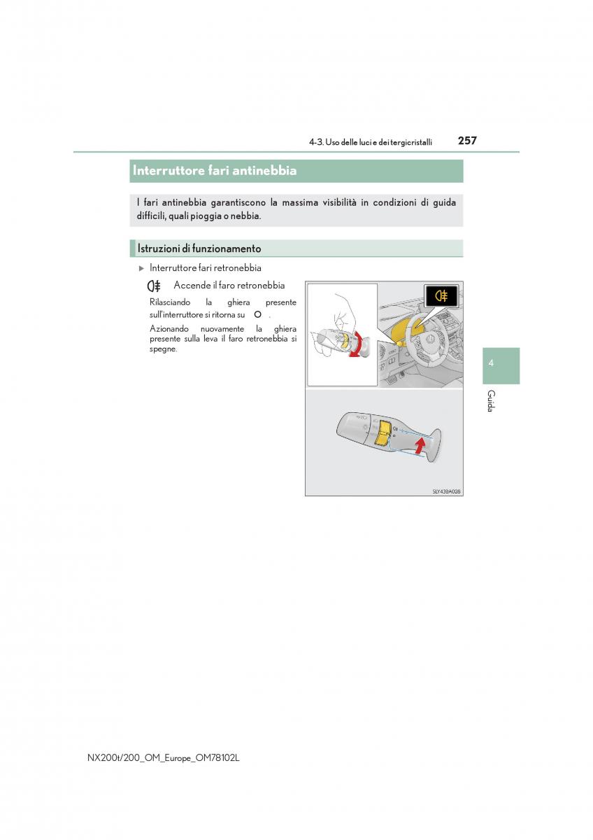 Lexus NX manuale del proprietario / page 257