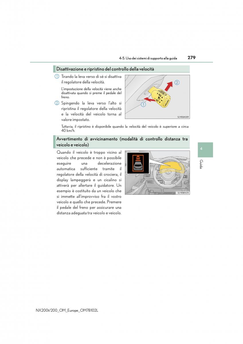 Lexus NX manuale del proprietario / page 279