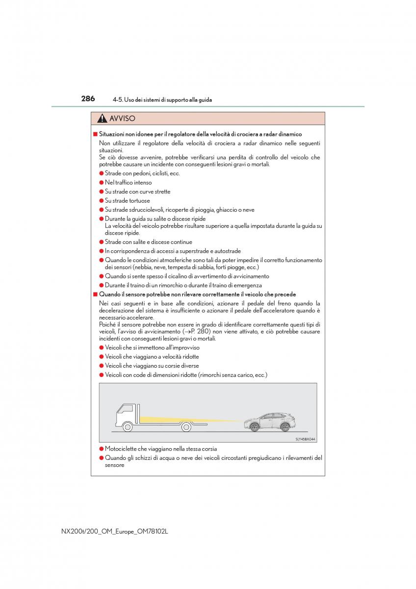 Lexus NX manuale del proprietario / page 286