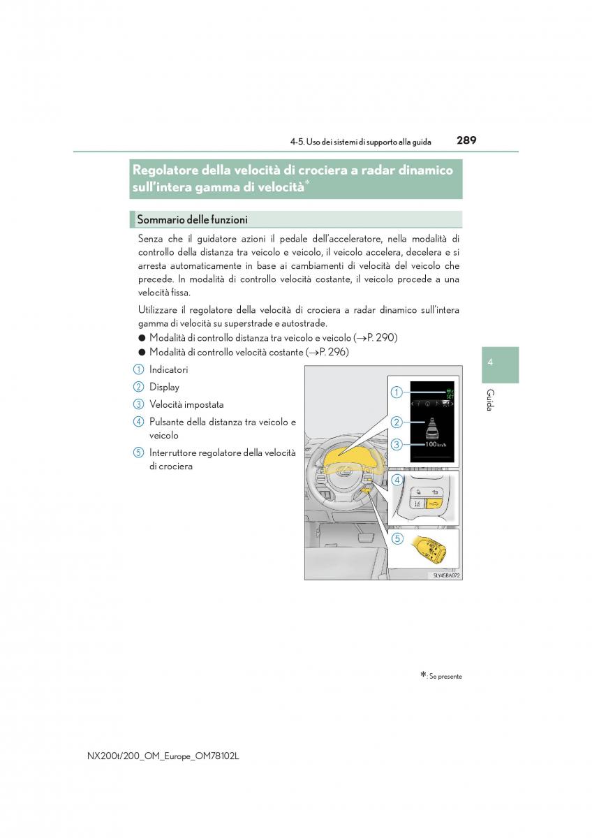 Lexus NX manuale del proprietario / page 289