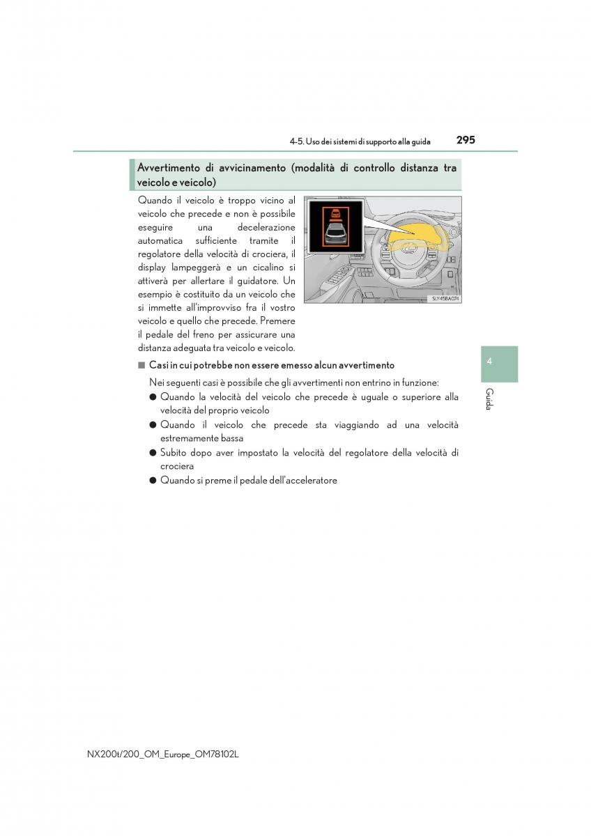 Lexus NX manuale del proprietario / page 295