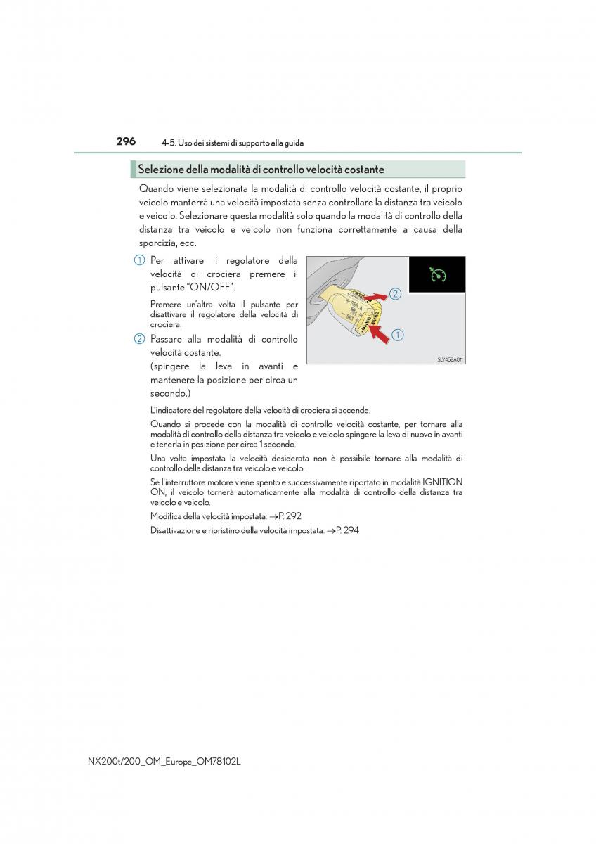 Lexus NX manuale del proprietario / page 296