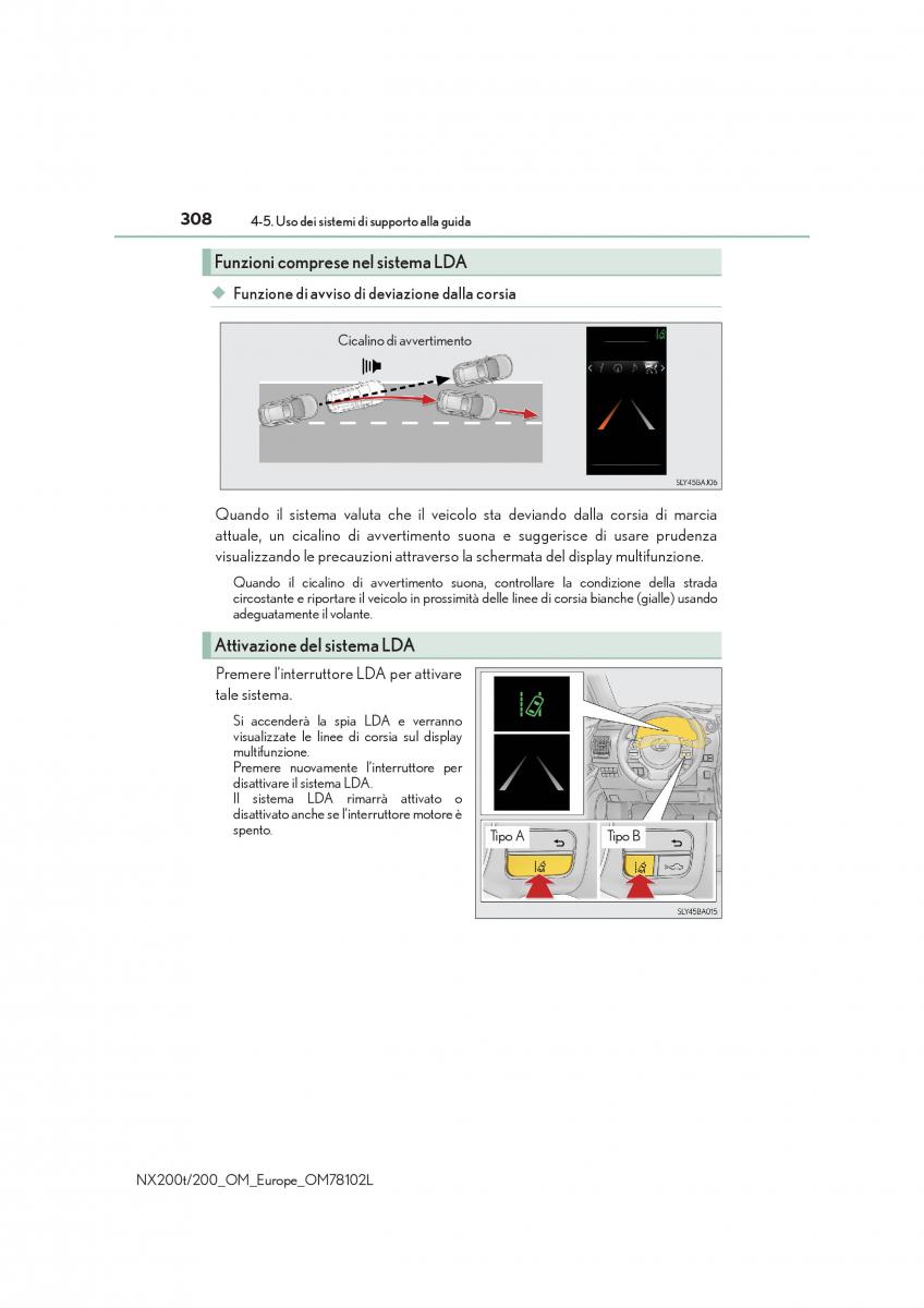 Lexus NX manuale del proprietario / page 308