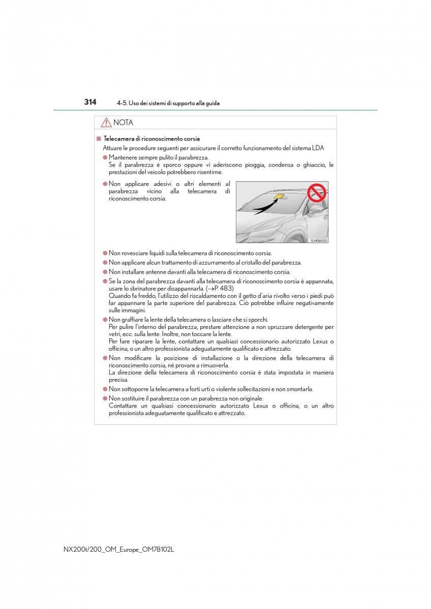 Lexus NX manuale del proprietario / page 314