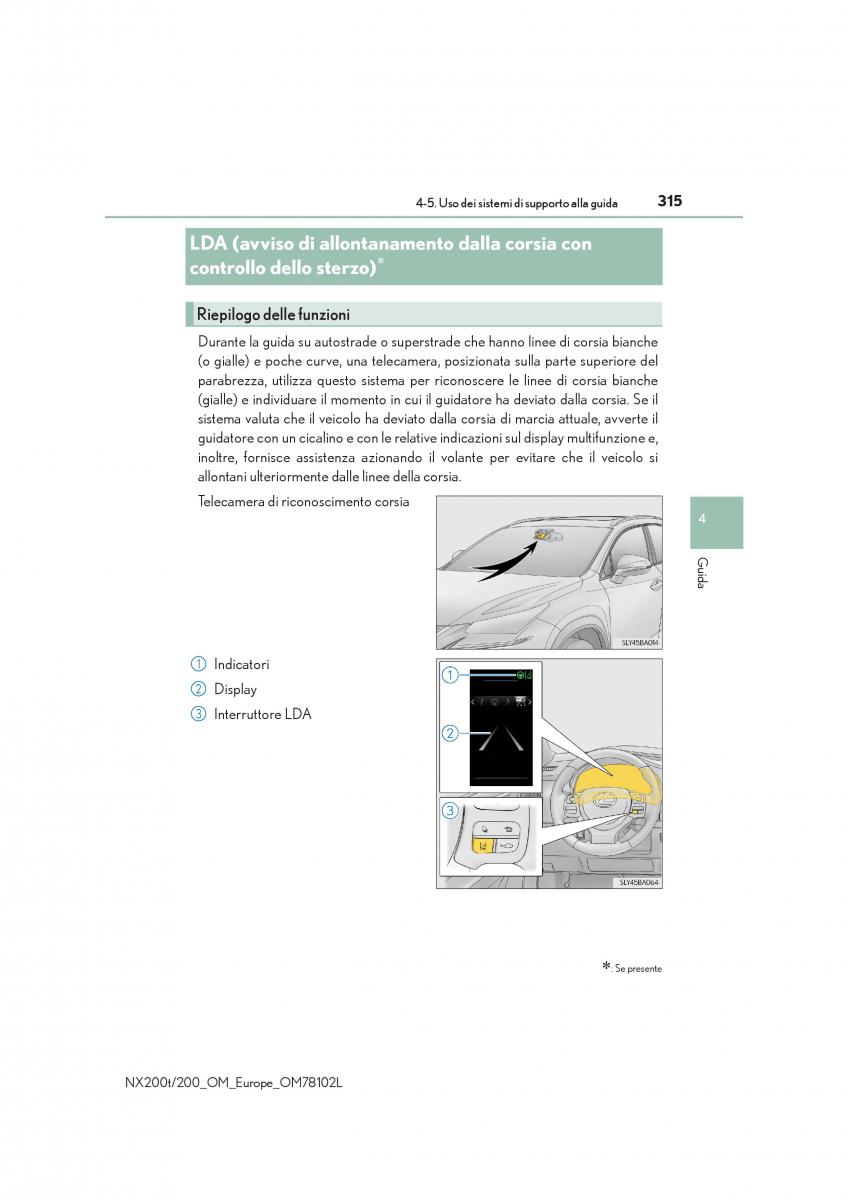 Lexus NX manuale del proprietario / page 315