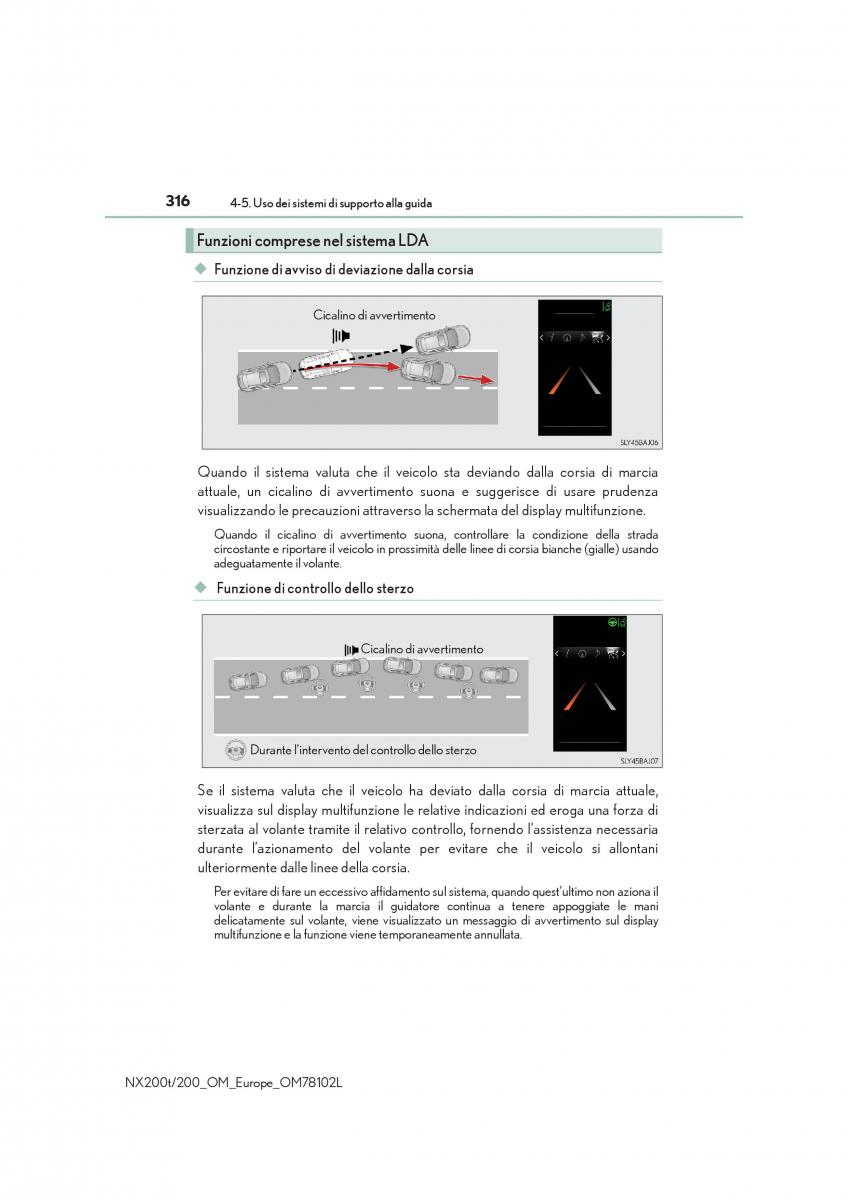 Lexus NX manuale del proprietario / page 316